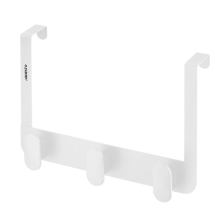 Дверний вішак  на 3 гачки Ardesto Minimalism 30x3x20см, метал, пластик, білий ARHB3109W