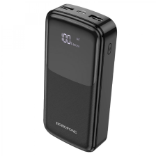 Зовнішній акумулятор  Power Bank Type-C microUSB 2*USB (2.1A) 20000mAh чорний Borofone (BJ17A)