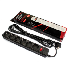 Мережевий фільтр FrimeCom (FC-B4006W) 3.0m Black