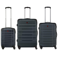 Набір валіз  Wenger, Amplar 3 в 1, (S,M,L), пластик, 4 колеса, синій 653150