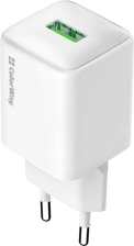 Зарядний пристрій  Colorway 1USB Quick Charge 3.0 (18W) V2 White (CW-CHS063Q-WT)