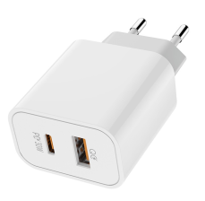 Зарядний пристрій Colorway  Power Delivery Port PPS USB (Type-C PD + USB QC3.0) (30W) White