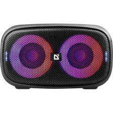 Колонка Defender Q5 20 Вт Bluetooth/FM/USB/TF/IPX5, LED, чорна