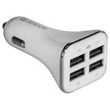 Зарядний пристрій Defender UCA-05 авто, 4 порта USмB, 5V / 8A (83567)