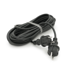 Кабель з двома литими вилками для підключення генератора, подовжувач 10 м ГОСТ 2х1,5 мм (3100Вт, 14А, 250В)