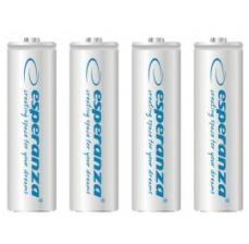 Акумулятор Ni-MH AA 2000 mAh, 4шт, бiлий ESPERANZA EZA104W