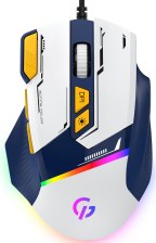 Мишка  GamePro GM300BL USB Blue/White (GM300BL)