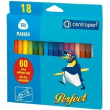 Фломастери  Centropen 2510 Perfect, 18 colors (2510/18)