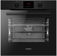 Духова шафа  Hansa електрична, 77л, A, дисплей, конвекція, матовий чорний BOES68421