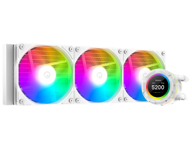 Система рідинного охолодження ID-Cooling Space LCD SL360 XE White, Intel: 2066/2011/1700/1200/1151/115