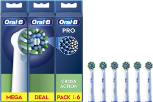 Насадка для зубної щітки  Oral-B Pro Cross Action, 6 шт (8006540847879)