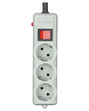 Мережевий фільтр  Gembird (SPG3-G-6G-PRO) 1.8m Grey