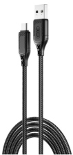 Кабель  XO NB235 Zebra Series Braided AM / MicroUSB 1m Black (NB235_M_Black)