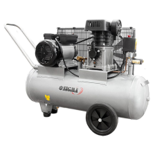 Компресор  Sigma двоциліндровий ремінний 2.5кВт 335л/хв 10бар 50л (2 крана) (7044121)