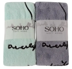 Рушник  SOHO  35*56 см, мікроф. Text mix