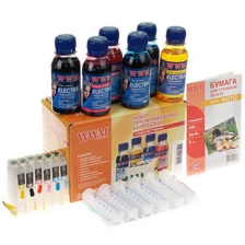 Комплект перезаправних картриджів WWM Epson P50/PX660/720WD/820FWD+ELECTRA (RC.T080U)