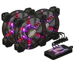 Набір кулерів Frime RGB-вентиляторів + Fun hub + ДК Frime Iris Flicker KIT (IRISFLICKERKIT)