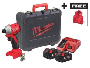 Гвинтоверт ударний акумуляторний  Milwaukee M18 BLIDRC-402C  4933499457