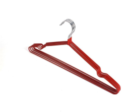 Вішалки Ardesto 40.5см, 5шт, метал, ПВХ, червоний ARHC2805R