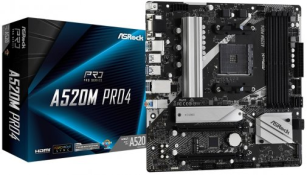 Материнська плата ASRock A520M Pro4 Socket AM4