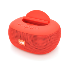 Колонка  DV08 Bluetooth 4.1 до 10m, 2х5W, 4Ω, 1200mAh, ≥90dB, TF card/USB, DC 5V, Red