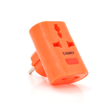 Розетка трійник універсальний  Т подібний YT162, Orange, Q12