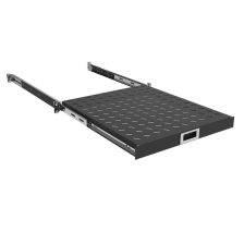 Полиця  ZPAS 19", 1U, висувна , глибиною 350-450 мм, чорна WZ-5841-25-01-350-161 [WZ-5841-25-01-350-1