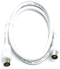Кабель PowerPlant AV 75 Ом 1.5 м Білий (CA911950)