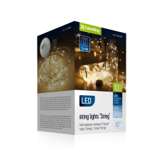 Світлодіодна гірлянда-струна  СolorWay LED 100 10м теплий колір 3AA Battery CW-G-100L10NB