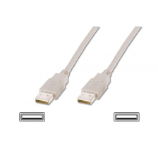 Кабель USB Atcom (16614) USB 2.0 АM/AM 1.8m Белый
