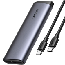 Зовнішня кишеня  Ugreen CM767 USB 3.2 Gen 2 M.2 NVMe 10 Гбіт/с  Сіра
