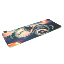 Килимок  300*800 для миші "Dragon" тканинний з боковою прошивкою, товщина 3 мм, RGB підсвічування, живлення U
