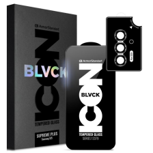 Скло захисне  Armorstandart Supreme Plus Black Icon Samsung S25 (ARM85453)