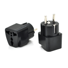 Перехідник на євророзетку  TEFAL-трійник Black,