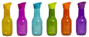 Пляшка для води  HEREVIN Colour Mix 1 л, скло (111656-000)