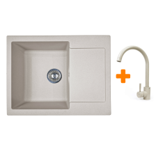 Мийка кухонна ADAMANT Minimal Avena c сифоном Nova + кухонний змішувач