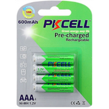 Акумулятор PKCELL 1.2V  AAA 600mAh NiMH Already Charged, Q12