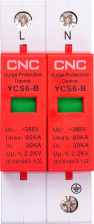 Обмежувач імпульсних перенапруг  CNC YCS6-B 2P 30-60KA 385V (NV821693)