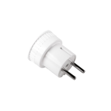 Перехідник-адаптер  ELM US-EU Прямий Білий (41-0018)