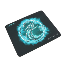 Килимок  300*250 для миші iMICE PD-01 тканинний з боковою прошивкою, товщина 3 мм, Black-green, Color Box