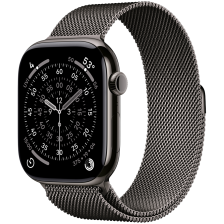 Смарт годинник  Apple Watch 11 GPS LTE 46mm - Slate Titanium Case with Slate Milanese Loop - M/L (MFD44)