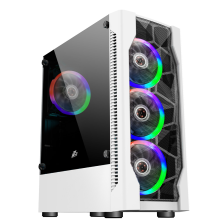 Корпус  1stPlayer D4-WH-4F1-W White без БЖ