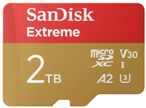 Карта пам'яті SanDisk Extreme UHS-I U3 V30 A2 Class 10 Micro SDXC 2TB (SDSQXAV-2T00-GN6MA)
