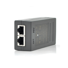 POE адаптер 48V 0.5A (24Вт) з портами Ethernet 10/100Мбіт/с, без кабелю живлення