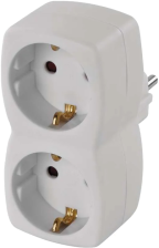 Мережевий розгалужувач  Emos P00252N на 2 розетки із заземленням