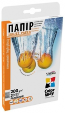 Фотопапір ColorWay глянцевий 200г/м, 10x15 ПГ200-100
