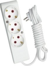 Мережевий фільтр TECCO 2м 3 поста white (8681277841866)