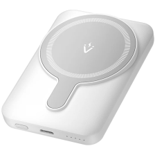 Зовнішній акумулятор (Power Bank)  Vention Magnetic Wireless 5000mAh 20W 3A,PD 2xUSB-C,Light Indicator, White