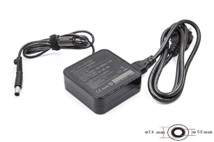Блок живлення для ноутбука PowerPlant DELL 220V, 19.5V 90W 4.62A (7.4*5.0) wall mount