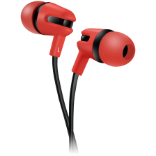 Гарнітура CANYON Stereo earphone with microphone, 1.2m flat cable, Red, 22*12*12mm, 0.013kg